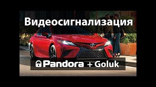 Видеосигнализация на Toyota Camry: Pandora 4910 + видеорегистратор Goluk M1