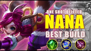 SMART NANA!! Nana One Shot Delete!! - Build Top 1 Global Nana ~ MLBB