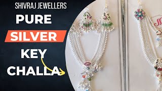 Letest silver chabi key Challa design available in shivraj jewellers | juda design