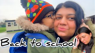 Going back to school is hard | no sleep no energy | Alwina Aslam | 🇵🇰 mama in Uk