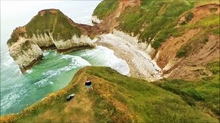 Brid & Flamborough FPV  First attempt of flying near SEA & Cliffs