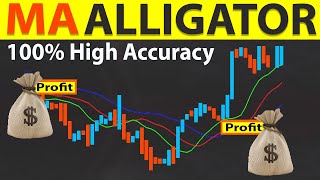 🔴 100% High Accuracy FRACTALS  & ALLIGATOR Trading Strategy | BEST Multiple Moving Average Indicator