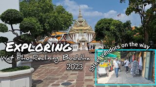 VLOG BKK #22 Walking Around Wat Pho Bangkok Thailand 2023 | Riding Boat from Wat Arun to Wat Pho