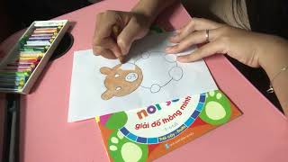 Instructions for coloring a beautiful brown teddy bear