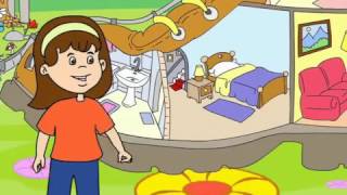 In the kitchen, bedroom, bathroom, living room song   English for Children Nursery Rhymes   pupils D