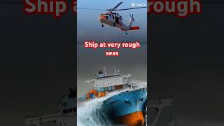 THE CHOPPER  AT SHIP ENCOUNTERED VERY ROUGH SEAS #trending #trendingvideo #sea