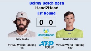 Delray Beach Open 2023 | Reilly Opelka vs Daniel Altmaier | 1st Round | AO Tennis 2