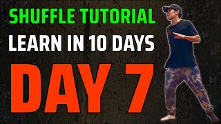 Day 7 of 10 Shuffle Dance Tutorial For Beginners: REGULAR + REVERSE T-STEP Learn How To Shuffle