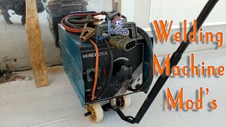 Convert your welding machine into welding cart with removable steering wheel.