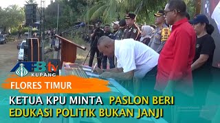 Ketua KPU Minta Paslon Beri Edukasi Politik Bukan Janji