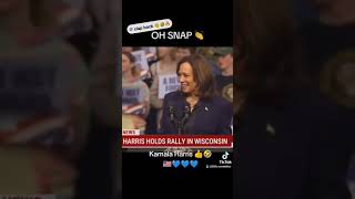 #kamalaharris clap back #wisconsinralley