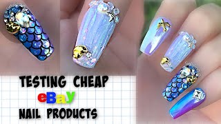 Testing Cheap eBay Nail Products | Mermaid Bling Nails