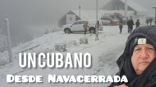 Un cubano desde  Navacerrada  bajo Cero #cubanosenmadrid