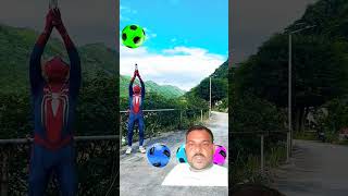 Spiderman play with football variety#shorts#funny#gta #viral