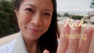 ✨ Upclose Reiki Healing in Nature/ Body Scan/ Countdown Hypnosis [ASMR] Watch Scenic 🌊 Ending