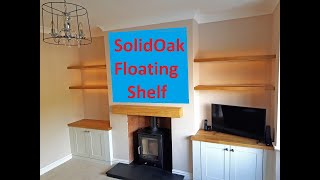 Making floating shelf from old kitchen worktops. Recycle your worktop solid wood kitchen worktop!