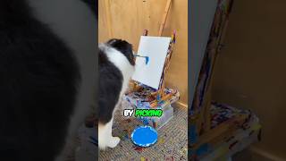 Genius Painting Dog 😨 #viral