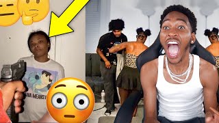 HIS THOT GIRLFRIEND WAS GIVING "BESTFRIEND" HEAD & HE ALMOST KILLED HER FOR IT! ( REACTION )