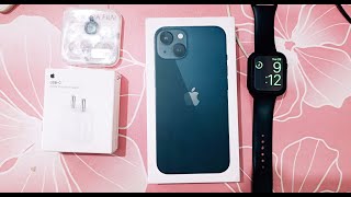 Iphone 13 unboxing & First look midnight black | apple magsafe charger | World Best Flagship phone