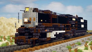 Minecraft Santa Fe 3751 Steam Train Tutorial