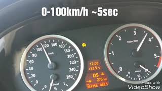 Bmw e60 535d  0-200km/h acceleration 400hp/800nm stage 2, xhp flashtool stage 3