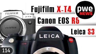 PWE News #114 | Canon EOS R5 – до Олимпиады | среднеформатная  Leica S3 | Fujifilm X-T4