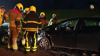 Drankrijder veroorzaakt frontale aanrijding Drimmelen