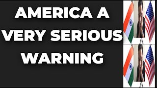 America A Very Serious Warning