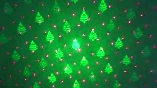 1byone Christmas Laser lights with Green Christmas Tree and Red Stars Review