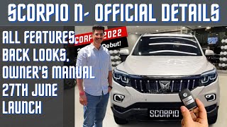 SCORPIO N 4X4 2022 Finalized Details | Owner's Manual, Back Looks and Everything Else