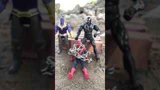 Hulk Saves Spiderman From Bad Team Venom vs Thanos | Funny Toys #short