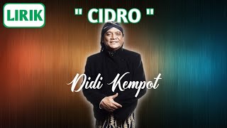 Didi Kempot - Cidro || Lirik