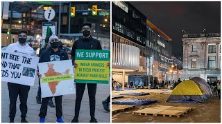 Kisaan Sleepout and protest in Vancouver