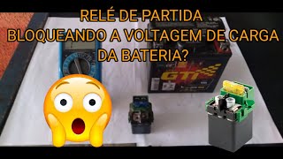 O Relé de Partida esta bloqueando a Voltagem de Carga da Moto?😱