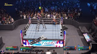 WWE 2K24 REY MYSTERIO SANTOS ESCOBAR VS RICOCHET LOGAN PAUL