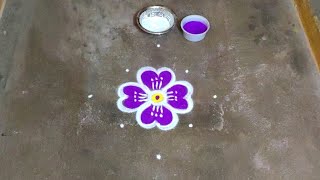 Margazhi madham rose colour kolam designs|5 dots sankranthi muggulu 2024|pongal colour rangoli 2024