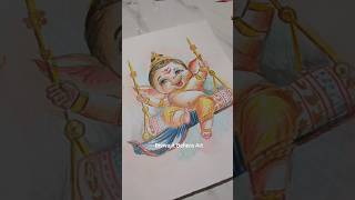 Cute Ganpati Bappa drawing 🪷🙏😍#ganesh #ganeshchaturthi #ganpatibappamorya #drawing #shorts