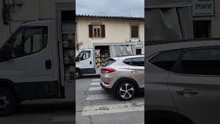 Unloading Precious Cargo #wine #vino #deliveryboy #van #winelovers #street #florence #italy