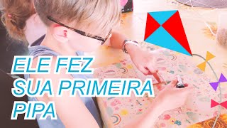 VLOG MINHA VIDA NA SUÍÇA 🇨🇭 ENSINEI MEU FILHO A FAZER PIPA 🪁😃