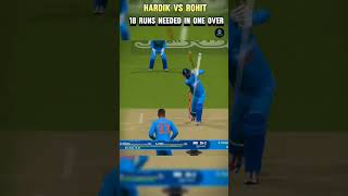 Last over thriller| Hardik Pandya Vs Rohit Sharma| 18 Runs needed | #cricket