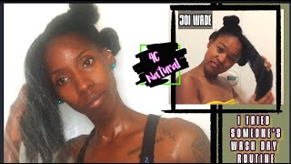 WASH DAY ON MY NATURAL HAIR | I Tried JOI WADE 4C Curly Hair Routine | #joiwade #washday #4cnatural