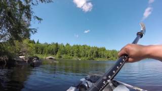 Midday Kayak Fishing for Bass at the Lake (First Day of Summer)