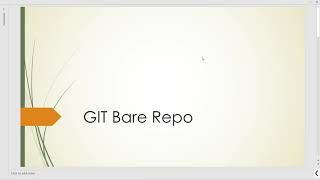 GIT Bare Repository - Theory #1.4