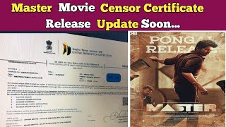 Official : Master Movie Censor Certificate Release Update Soon😱| Master Trailer On New Year | Vijay