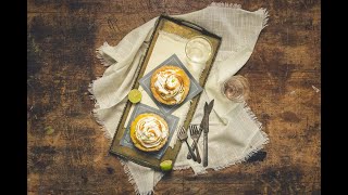 Key Lime Pie topped with Burnt French Meringue | Recipe | EN