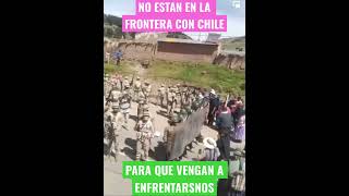 PUNEÑOS NO ESTAN EN LA FRONTERA CON CHILE PARA QUE VENGAN A ENFRENTARNOS #Congreso #Dina #Puno