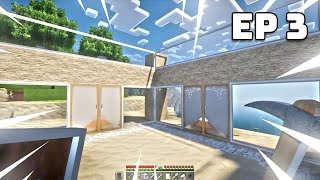 Building a new base! Minecraft Survival with Ray Tracing ON - EP 3 | Realism Mats texture pack