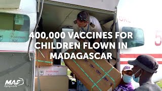 400,000 doses of childhood vaccines delivered in Madagascar