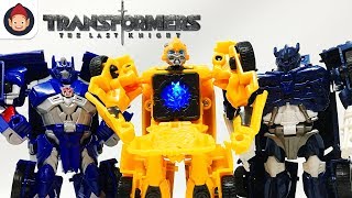 Transformers Toys The Last Knight Allspark Tech Starter Pack Optimus Prime Bumblebee Unboxing Video