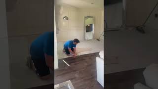 Installing New Floor | Before & After